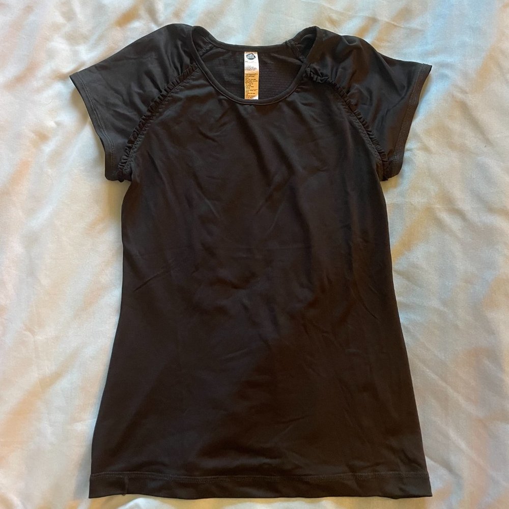 Vimmia Ruffle Black Workout Top